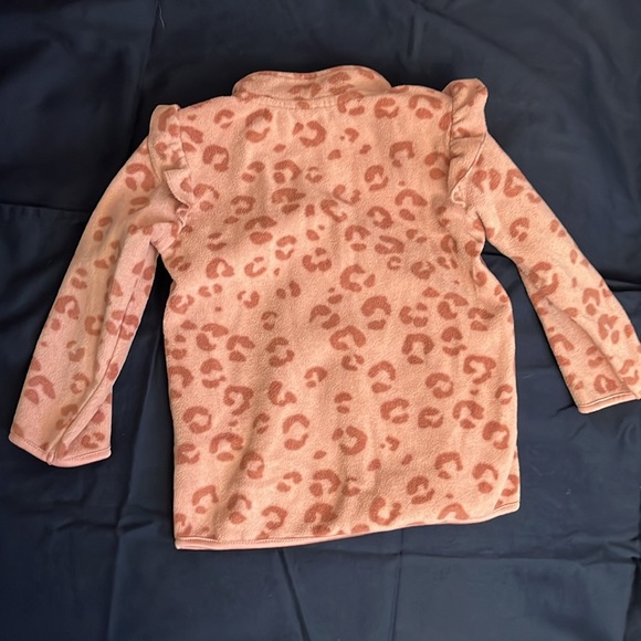 Pink leopard print fleece - 12 months - Picture 3 of 3